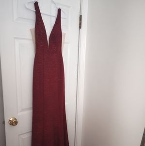 Jovani Prom Dress, Size 0, red wine